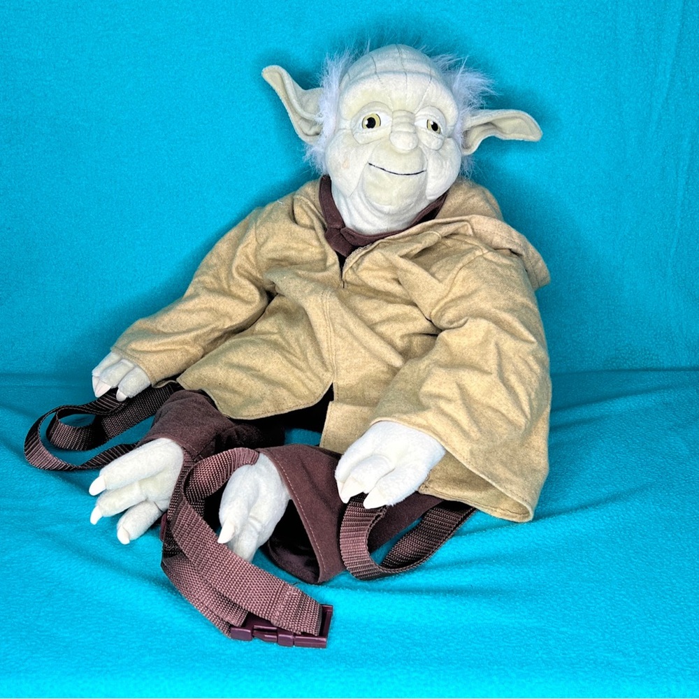 Star Wars Disney Rare Yoda Backpack Plush Lucas Film Jedi Master 24 Inches